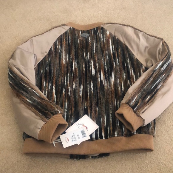 BNCI Sierra Striped Bomber Jacket size S, NWT - Picture 6 of 8